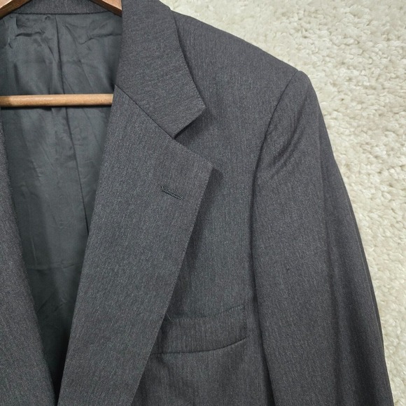 Vtg Brooks Brothers Makers Sport Coat Mens 40S Gray Herringbone Union‎ USA READ - Picture 3 of 16